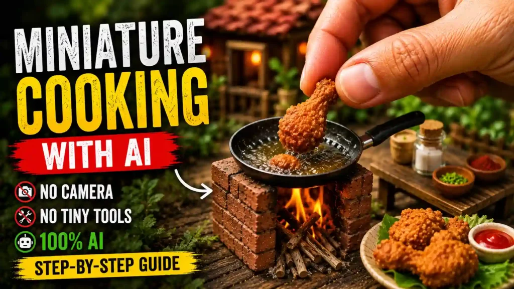 How to Make Miniature Cooking Videos With AI
