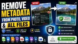 Metadata Remover: 100% Free Tool to Remove Hidden Data 1 Metadata Remover - Remove Metadata from Photo – Free Tool