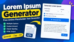 Lorem Ipsum Generator – Free Online Placeholder Text Generator
