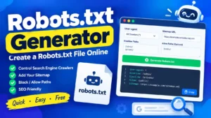 Free Robots.txt Generator – Create a Robots.txt File Online